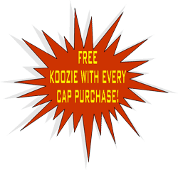Free Koozie with every cap purchase!